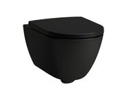 Laufen Pro X Advanced závěsné WC 54x36 cm, silent flush, Rimless, černá mat