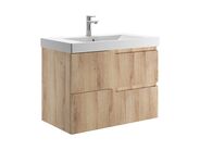 Jika Cubito Style Skříňka pod umyvadlo 81,5×46,5 cm, 2 zásuvky, dekor dřevo