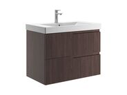 Jika Cubito Style Skříňka pod umyvadlo 81,5×46,5 cm, 2 zásuvky, tmavý ořech