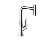Hansgrohe Talis Select M51 Dřezová baterie s výsuvnou koncovkou, EcoSmart, chrom