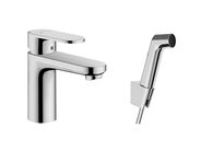 Hansgrohe Vernis Blend Umyvadlová baterie s ruční sprchou Bidette, chrom