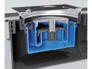 HL Nástavec d 110 mm, rámeček 121x121 mm/115x115 mm, z.u. Primus (suchý sifon), Klick-Klack, ochranný kryt rámečku