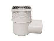 HL Podlahová vpust DN75(sklepní) s ležatým odtokem plast148x148mm/nerez138x138mm