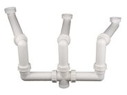 HL Odpadní souprava DN40x6/4”pro dvojdřezy s odkapovou plochou