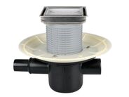 HL Podlahová vpust DN50 s ležatým odtokem, s pevnou izolační přírubou