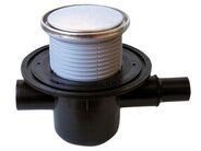 HL Podlahová vpust DN50 s ležatým odtokem, s pevnou izolační přírubou, ZU standard, 1x DN40/50