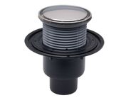 HL Podlahová vpust DN50/75/110 se svislým odtokem, s pevnou izolační přírubou, ZU standard