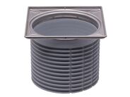 HL Nástavec d 110mm/100mm, V2A nerezový rámeček 121x121mm včetně O-kroužku, Klick-Klack