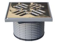 HL Nástavec d 110mm, plastový rám 147x147mm / nerezová mřížka 140x140mm, ZU standard