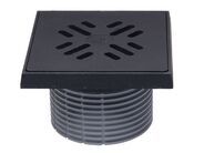 HL Nástavec d 110mm, litinový rám 150x150mm / litinová mřížka 137x137mm, ZU standard, (1,5t)