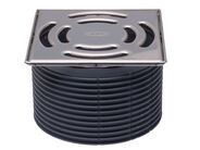 HL Nástavec d 146mm/ nerezový rám 145x145mm/ nerezová mřížka 138x138mm, systém Klick-Klack