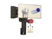 HL Podomítková zápachová uzávěrka DN40/50 pro pračky, krycí deska 18x11 cm