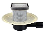 HL Podlahová vpust DN40/50 s ležatým odtokem s pevnou izolační přírubou, ZU standard