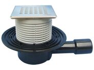 HL Podlahová vpust DN40/50 s ležatým odtokem, s pevnou izolační přírubou