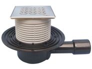 HL Podlahová vpust DN40/50 s ležatým odtokem, s pevnou izolační přírubou