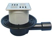 HL Podlahová vpust DN40/50 s ležatým odtokem, s pevnou izolační přírubou