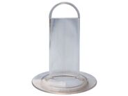 HL Průhledná přepadová trubka z plexiskla 105x80mm
