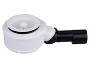 HL Zápachová uzávěrka DN50 (plochá) ke sprchovým mísám (s otvorem 90mm)s kloubem na odtoku