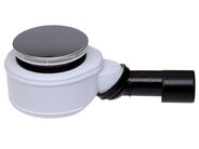 HL Zápachová uzávěrka DN40/50 ke sprchovým mísám (s otvorem 90mm), s kloubem na odtoku