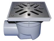 HL Velkokapacitní dvorní vtok DN110, ležatý odtok, ZU - suchá klapka
