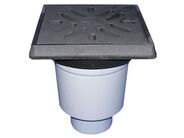 HL Perfekt dvorní vtok DN110 se svislým odtokem litina 260x260mm