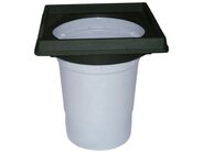 HL PerFEKT dvorní vtok DN110 se svislým odtokem plast244x244mm/litina 226x226mm