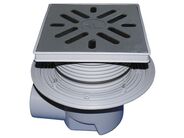 HL Velkokapacitní podlahová vpust DN110, ležatý odtok s izolační přírubou, ZU - standard