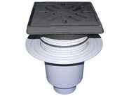 HL Perfekt dvorní vtok DN110 se svislým odtokem a izolační přírubou