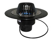 HL Střešní vtok DN110 s PVC pevnou izolační přírubou a s elektrickým ohřevem (10-30W, 230V)