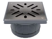 HL Nástavec d 195mm, plastový rám 240x240mm/ mříž nerez 226x226mm, připevněná šroubky