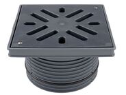 HL Nástavec d 195mm, plastový rám 240x240mm/ mříž plast 226x226mm, připevněná šroubky