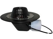 HL Střešní vtok DN75/110 s ležatým odtokem s pevnou přírubou a izolační svorkou