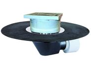 HL Střešní vtok DN75/110 s ležatým odtokem s asfaltovou manžetou