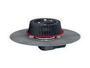 HL PowerSafe střešní vtok DN75, ležatý, s asfaltovou manžetou, záchytný koš