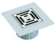 HL Nástavec hladký d145mm s PVC límcem a nerezovou mřížkou 206x206mm/138x138mm