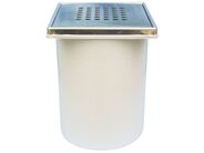 HL Nástavec hladký d 145mm s nerezovým rámem (V2A) a mříží (V4A)