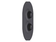 HL Těsnicí manžeta s továrně napojeným asfaltovým izolačním límcem, pro dvě potrubí