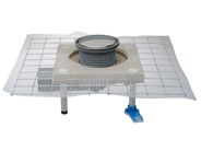 HL Balkónový a terasový vtok DN50/75 s kloubem, s límcem na stěrkové izolace