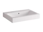 Geberit iCon umyvadlo 60x48,5 cm, bez otvoru pro baterii, s přepadem, KeraTect, bílá