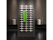 Kermi IDEOS-V topný žebřík 1151x37x508mm, stříbrná lesklá