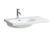Laufen Lua umyvadlo 75x46 cm, odkládací plocha vpravo, otvor pro baterii, s přepadem, bílá