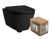 Laufen Meda Závěsné WC 54x36 včetně sedátka SoftClose, Rimless, černá mat