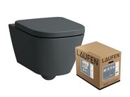 Laufen Meda Závěsné WC 54x36 včetně sedátka SoftClose, Rimless, grafit mat