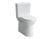 Laufen Pro stojící kombinační klozet 36x48 cm, kapotovaný, hluboké splachování, odpad vario, Dual Flush, bílá
