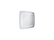 Nimco Zrcadla zrcadlo zaoblené s LED osvětlením 65x80 cm, dotykový senzor, hliníkový rám