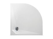 Roth Marmo Neo Round čtvrtkruhová sprchová vanička 90x90 cm, R550, litý mramor, bílá