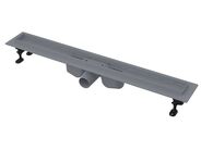 Alcadrain Optimal Podlahový žlab s okrajem pro perforovaný rošt nebo vložení dlažby 65 cm