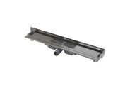 Alcadrain FLEXIBLE LOW Podlahový žlab 550mm s okrajem pro perforovaný rošt s nastavitelným límcem ke stěně