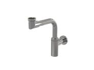 Alcadrain DESIGN Umyvadlový sifon, prostorově úsporný, průměr 32 mm, celokovový