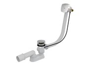 Alcadrain Sifon vanový automat s napouštěním přepadem pro silnostěnné vany 57 cm, chrom